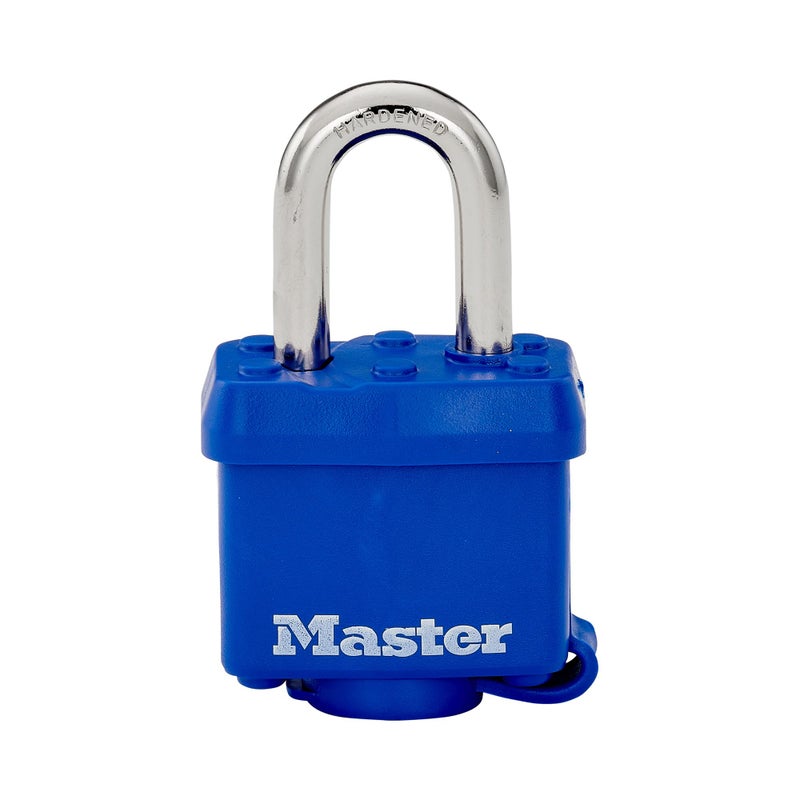 Master Lock Master Lock 312D Weatherproof Padlock,Navy Blue  - Image 1