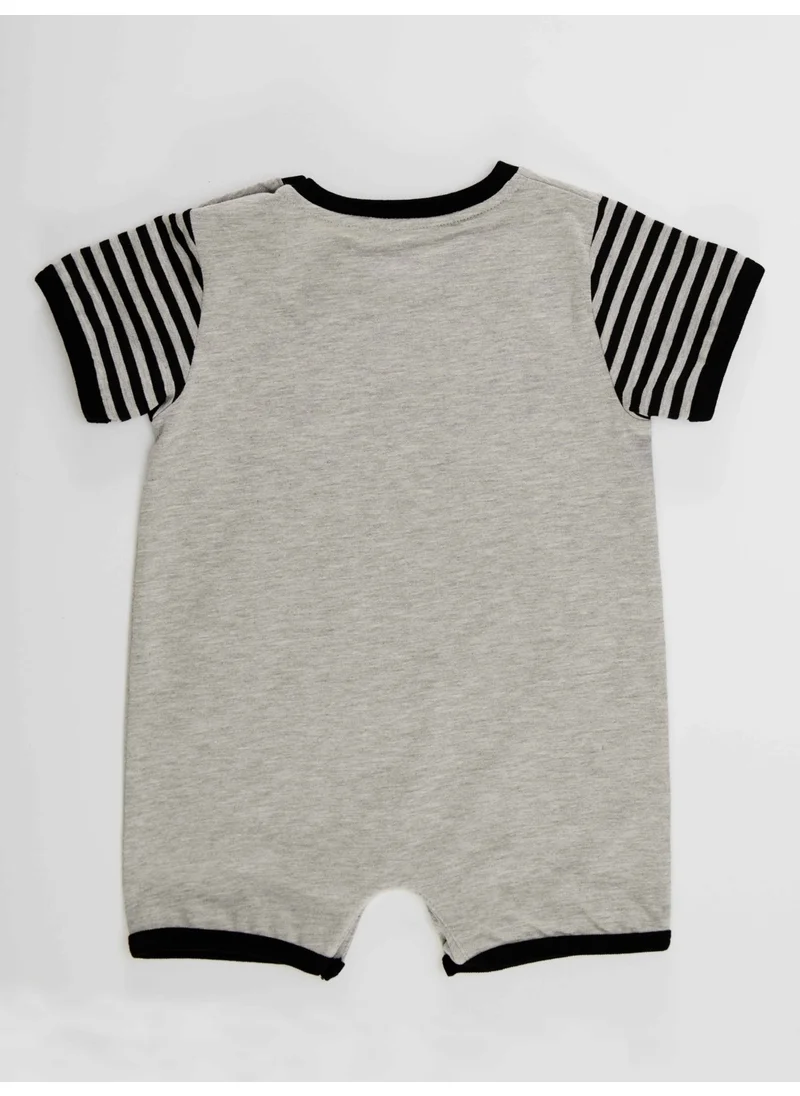 دينوكيدس Raccoon Baby Boy Gray Summer Jumpsuit