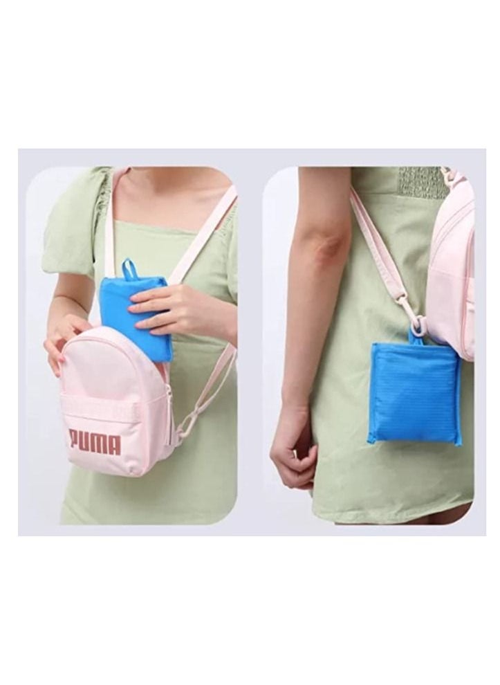 UrbanEssentia Reusable Grocery Bags, Set of 3pcs, Durable, Waterproof, Eco-friendly, Portable, Shoulder Handbags, Tote bags, Foldable Shopping Bags with Pouch  - Image 4