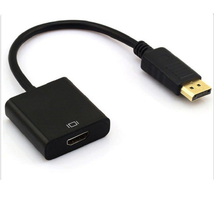 كابل محول DP إلى HDMI عالي الدقة واجهة رقمية 1080p غلاف كبير أسود
