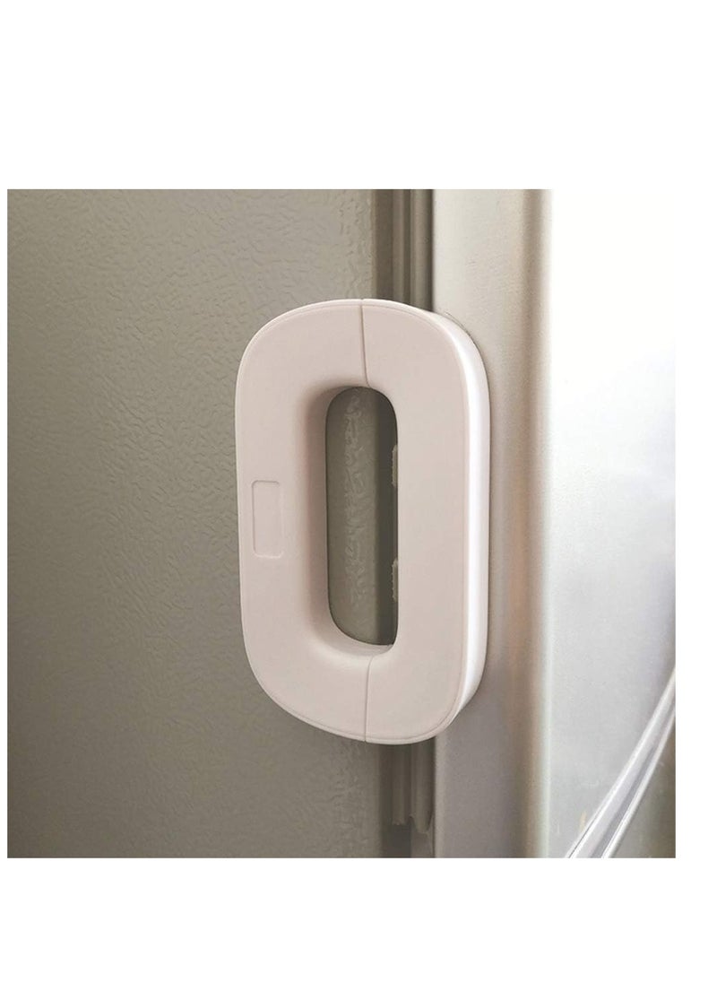 Child Door Handle Safety Lock And Child Safety Belt Lock (White)