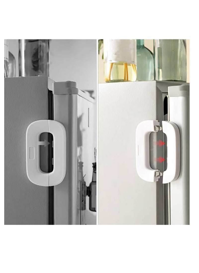 Child Door Handle Safety Lock And Child Safety Belt Lock (White)