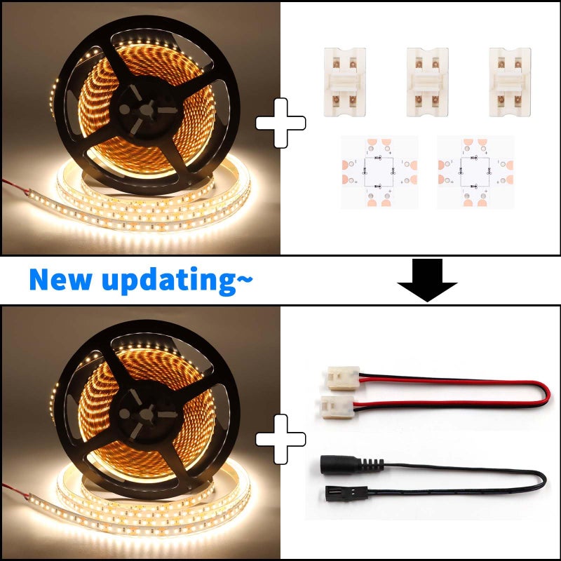 VST LED Strip Lights Natural White 12V Cuttable Connectable Dimmable 120LEDs CRI 90+ LED Tape Light for Indoor Under Cabinet ETL-Listed,No Driver (4000K-16.4FT White) - Image 2
