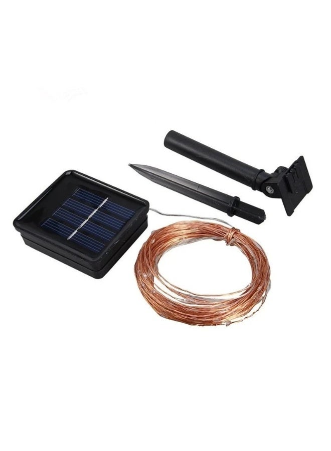 Solar Outdoor String Lights - 2 Pack Decorative Fairy Lights - IP65 Waterproof for Garden, Balcony, Fence & Patio - Auto On/Off Solar Powered Lighting (Warm White) - Image 1