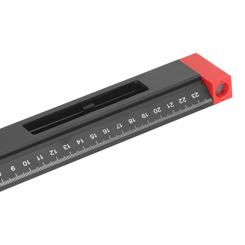 FTVOGUE منشار ميتري مع منقلة بإبرتين للرسم، أداة قياس الزوايا وأداة قطع باللونين الأسود والأحمر - Image 4