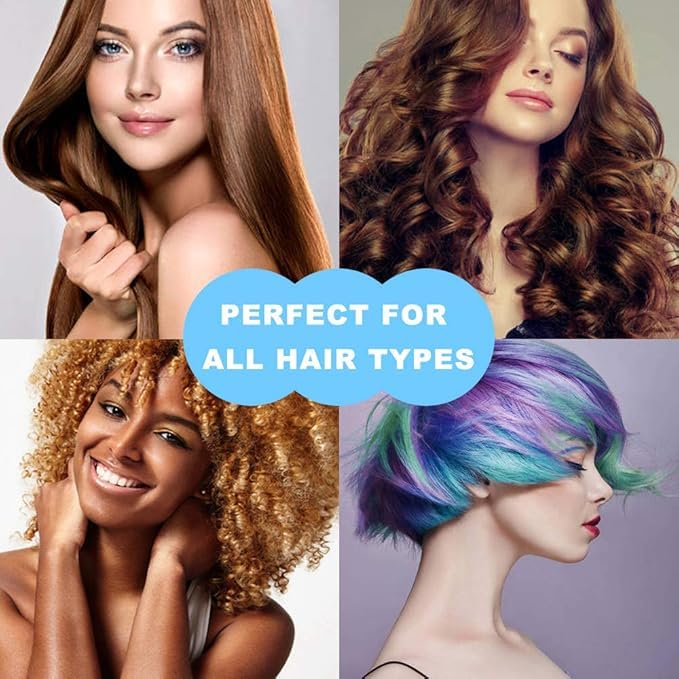 VONITY Hair Warp Towel Super Quick Drying Microfiber Bath Towel Hair Salon Towel Multicolor Hair Towel Wrap Anti Frizz Absorbent Towel Hair Drying Bathrobe Magic Pack of 3 Ur1616 - Image 4