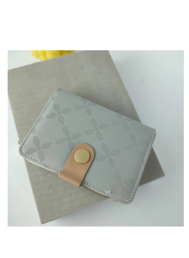 Grey leather women's wallet  - Image 3