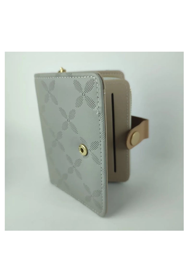 Grey leather women's wallet  - Image 2