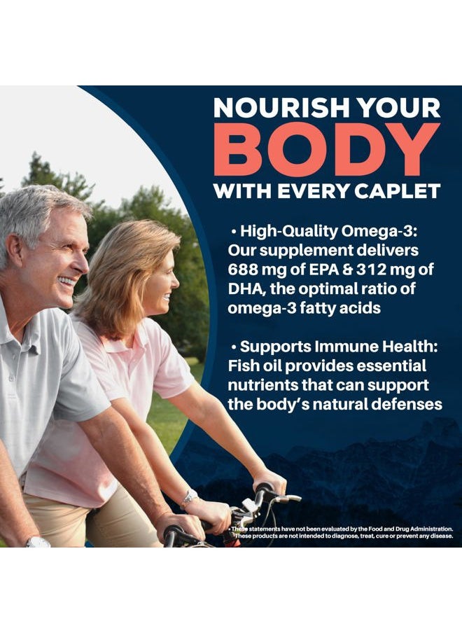 Ayush Herbs - High Omega 3 - Omega 3 Fish Oil, 1000mg Per Capsule, EPA & DHA Fish Oil Supplement for Women & Men, Natural Lemon Flavor - 60 Softgel Capsules (1 Count) - Image 1