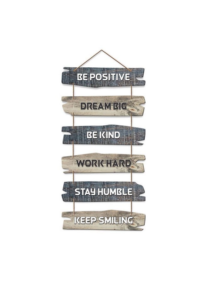 آرتفيب قطعة ديكور حائط خشبية من Artvibes لغرفة المعيشة | غرفة النوم | ديكور المنزل | هدايا | قطعة ديكور مقتبسة | لوحة فنية للحائط للقاعة | مجموعة من 6 قطع (WH_3231NN) - Image 1