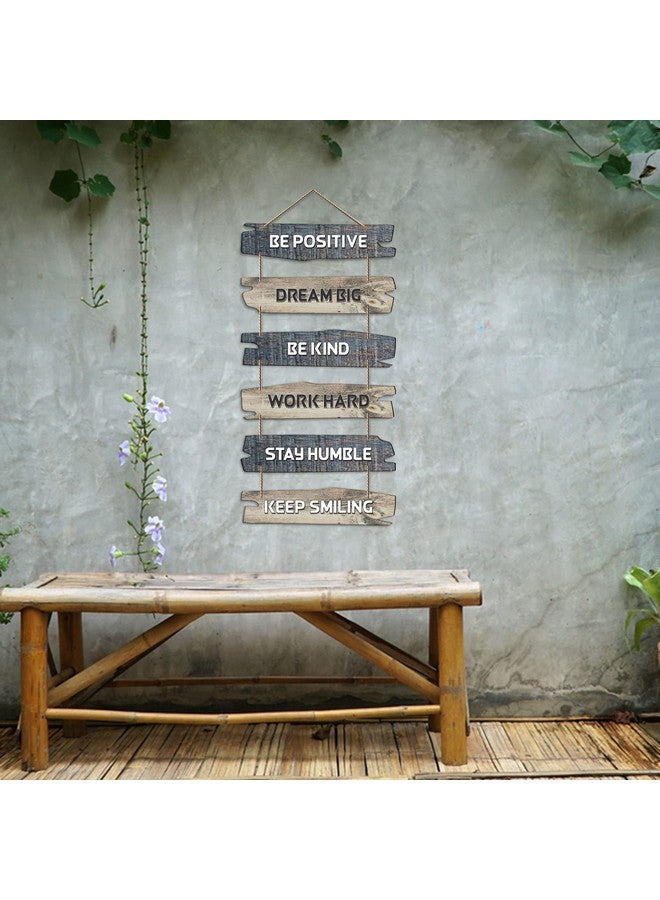 آرتفيب قطعة ديكور حائط خشبية من Artvibes لغرفة المعيشة | غرفة النوم | ديكور المنزل | هدايا | قطعة ديكور مقتبسة | لوحة فنية للحائط للقاعة | مجموعة من 6 قطع (WH_3231NN) - Image 4