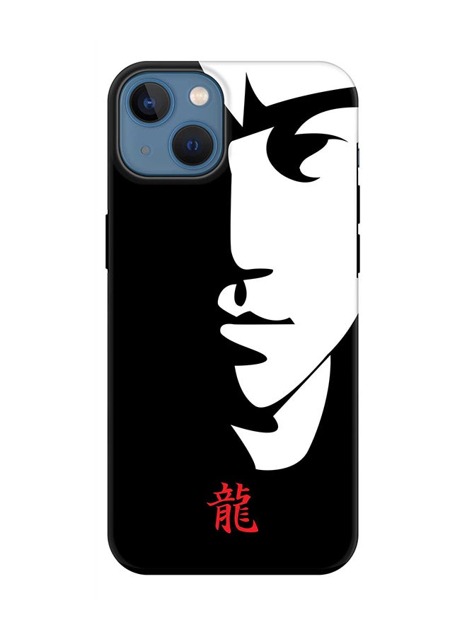 Stylizedd Tough Pro Series Case for Apple iPhone 14 Dual Layer hybrid PC & TPU Customized Mobile Cover Shield with inner TPU protection Matte Finish - Tibute - Bruce Lee (Black)