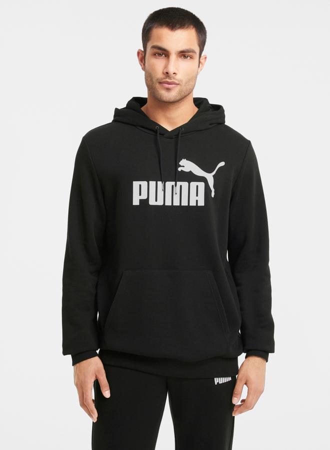 PUMA Essential Big Logo Print Long Sleeves Knit Hoodie - Image 1