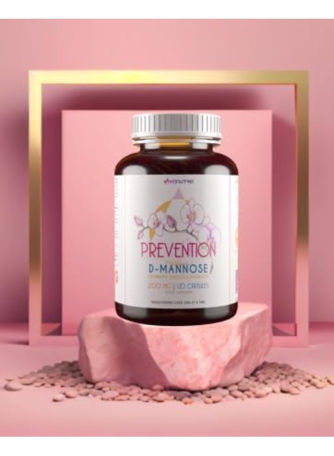 VIVANUTRA Prevention D Mannose Cranberry, Hibiscus And Dandelion 2700Mg 120 Capsules Dietary Supplement - Image 4
