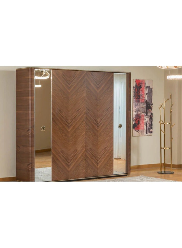 MK Kabbani Furniture Brown 6 Doors wardrobe  - Image 1