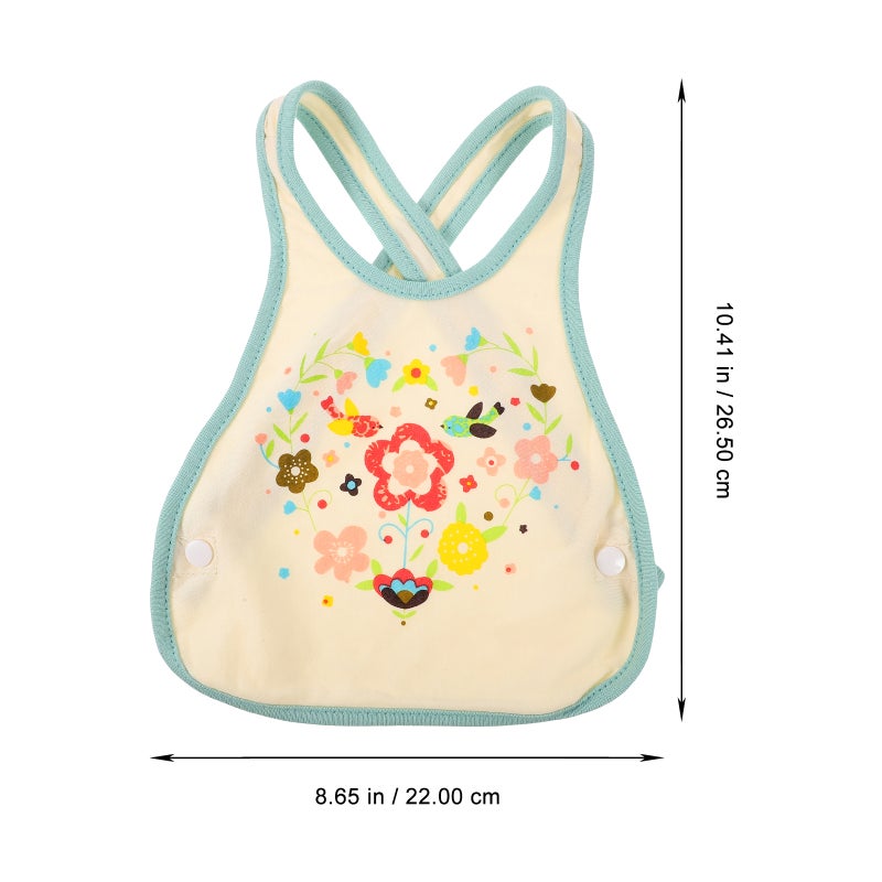 4 pcs Baby Bib Apron Pocket Cartoon Pattern Bib Kindergarten Supplies (Assorted Color) - Image 2