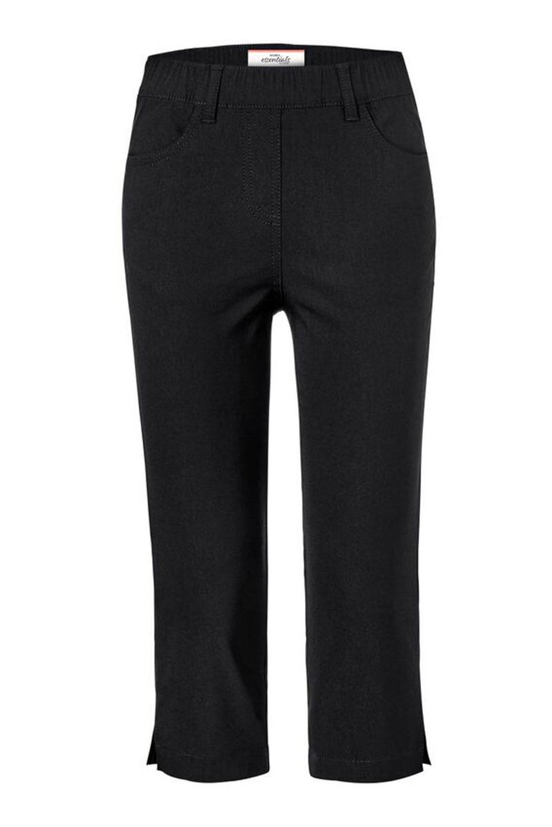 Tchibo سروال نسائي ضيق 3/4 بلون أسود - Image 2