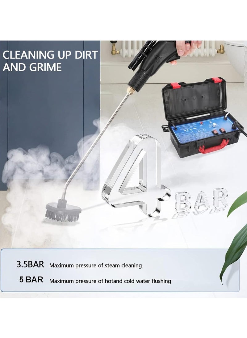 ET-LIFE High Pressure Steam Cleaner, 3000W High Temperature High Pressure Steam Cleaner, Quick Heating In 10S for Car, Floor, Furniture, Range Hood, Bathroom  - Image 3