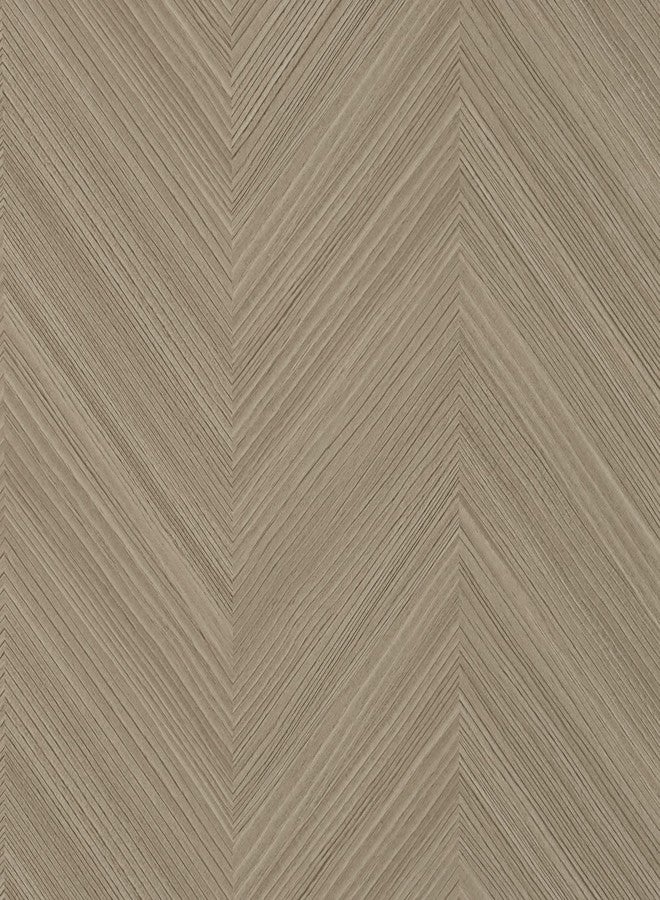 VaryPaper ورق حائط خشبي من VaryPaper كبير الحجم 32 × 354 بوصة بنقشة متعرجة، قابل للتقشير واللصق، مصنوع من الخشب الصناعي المقاوم للماء، مناسب لغرفة النوم والحمام وغرفة المعيشة والجدران والخزائن والمكتب من الفينيل - Image 1