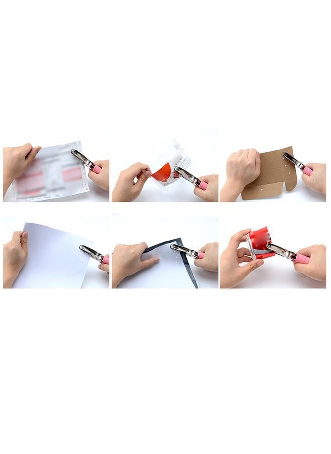 Thoraya - Small Single Hole Punch Comfortable Handle Compact Lightweight Handheld Hole Puncher for Home Office DIY 6mm Big Round Hole - Image 1