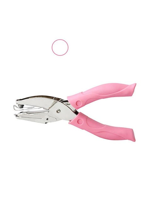 Small Single Hole Punch Comfortable Handle Compact Lightweight Handheld Hole Puncher for Home Office DIY 6mm Big Round Hole