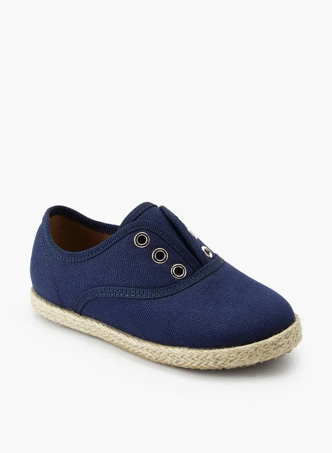 ببرمنة Boys Eyelet Detail Espadrille Loafers