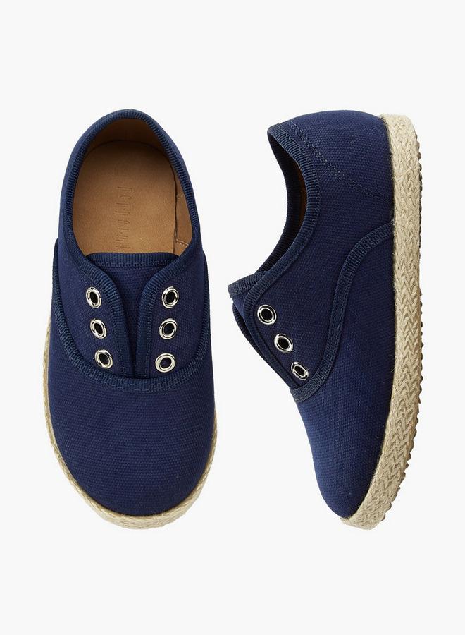Peppermint Boys Eyelet Detail Espadrille Loafers - Image 3