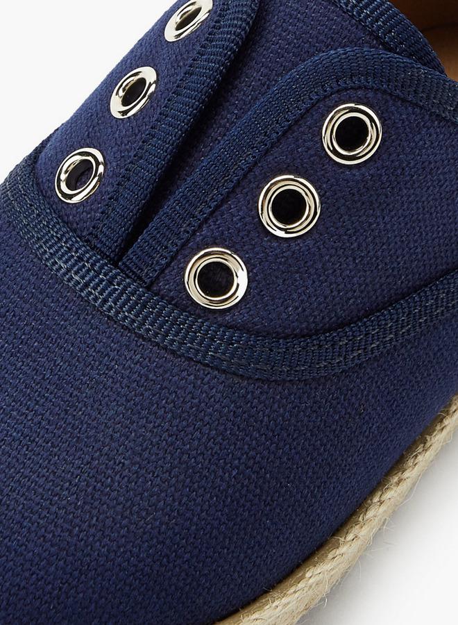 Peppermint Boys Eyelet Detail Espadrille Loafers - Image 4