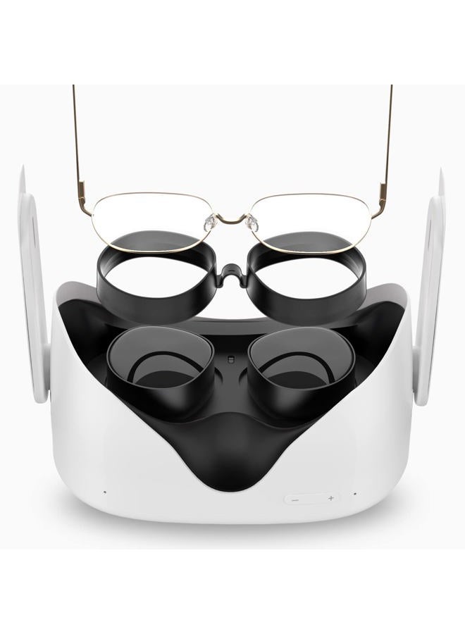 SUPERUS Lens Protector Compatible with Oculus/Meta Quest 2, Glasses Spacer - Anti-scratch VR Accessories to Prevent Your Glasses from Scratching VR Lenses (Black) - Image 1