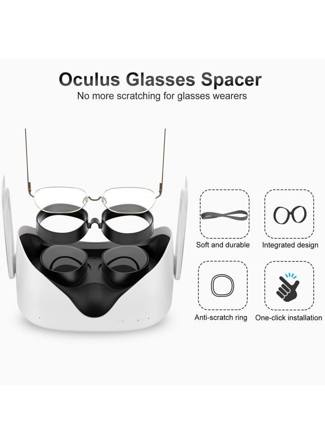SUPERUS Lens Protector Compatible with Oculus/Meta Quest 2, Glasses Spacer - Anti-scratch VR Accessories to Prevent Your Glasses from Scratching VR Lenses (Black) - Image 5