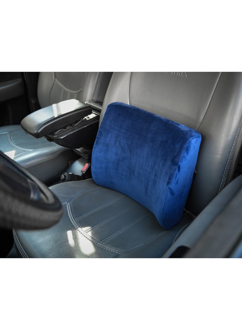 HT Medical Max Comfort Lumbar Medical Foam Back Cushion Medical Backrest (Blue)  - Image 2