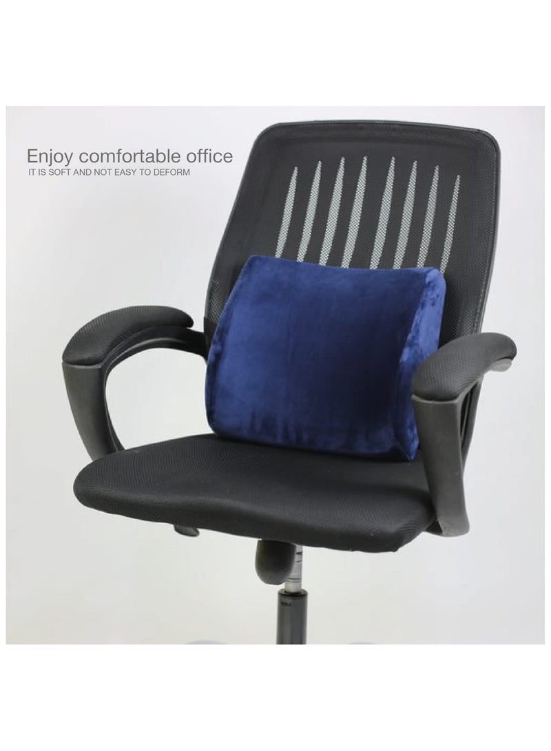 HT Medical Max Comfort Lumbar Medical Foam Back Cushion Medical Backrest (Blue)  - Image 4