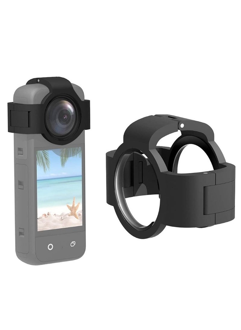 KASTWAVE - Lens Guards for Insta360 X3, Transparent Protective Case for Insta 360 ONE X3 Panoramic Action Camera Accessory - Image 1