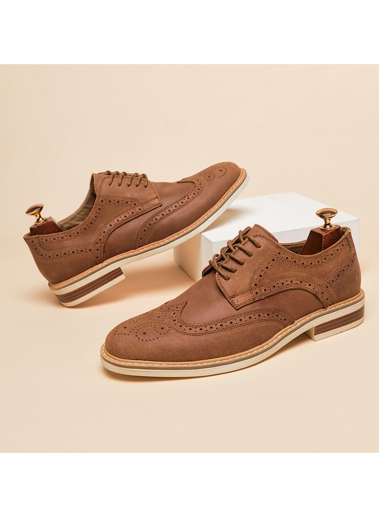 Shougu Versatile Retro Casual Leather Shoes  - Image 1