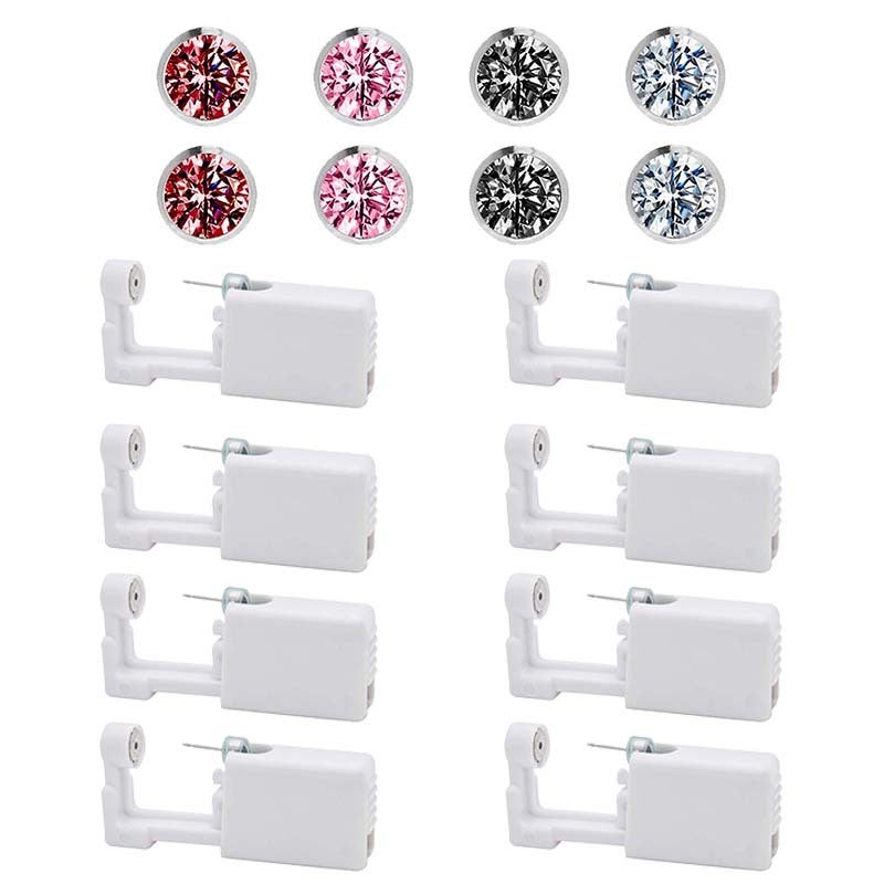 Multiple Sets Of Disposable Ear Piercing Tools, Ear Piercing Device With Built-In Stainless Steel Special Piercing Earrings In A Box - Image 2