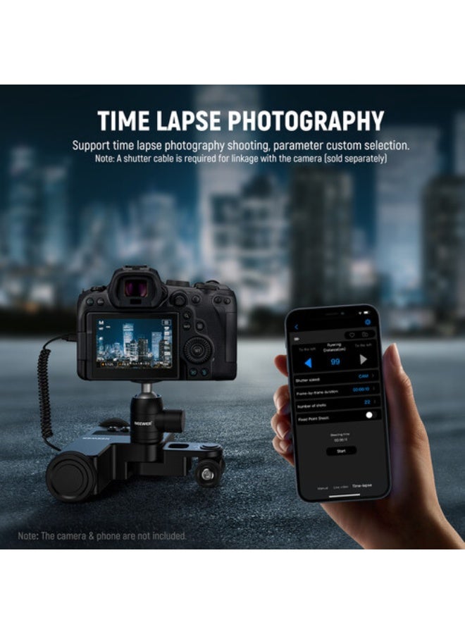 نيوير Upgraded DL200 Motorized Camera Dolly with App Control - Image 5