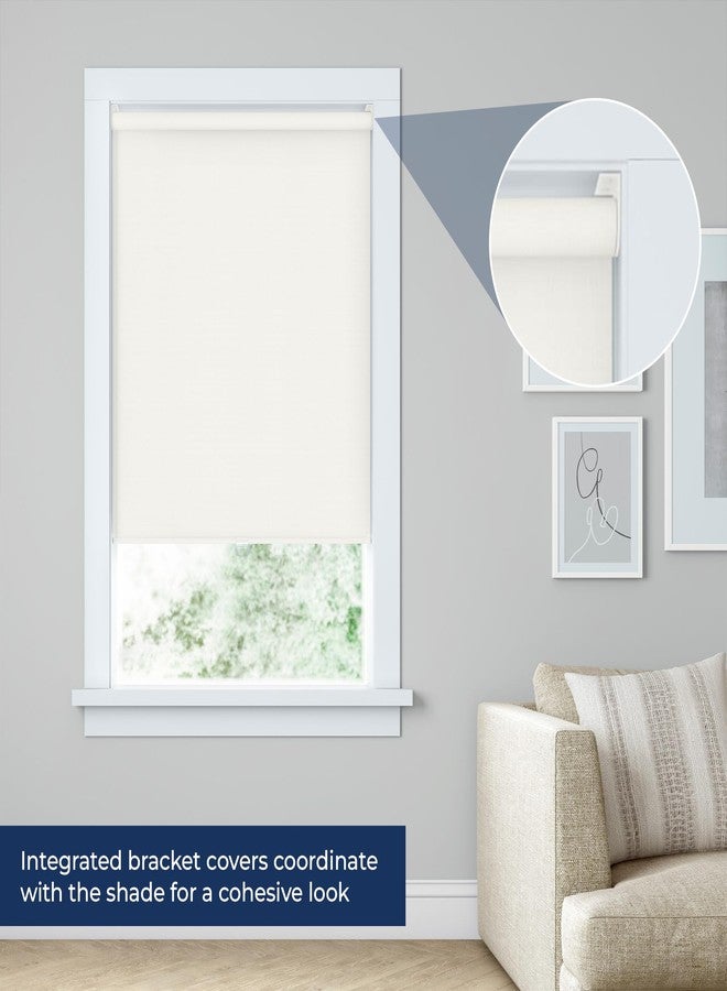 LEVOLOR Basics Cordless Fabric Roller Shade, Easy to Install Blackout Shades for Windows, Neutral White, Fits up to 34” Width and 72” Length, Home Solution for Any Space or Room Decor - Image 3