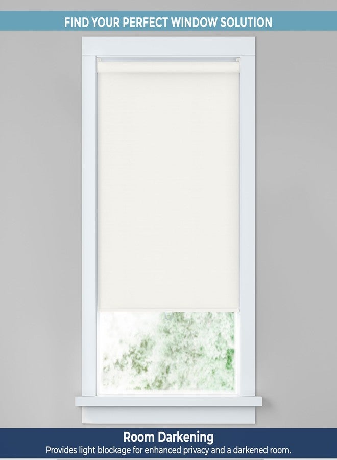 LEVOLOR Basics Cordless Fabric Roller Shade, Easy to Install Blackout Shades for Windows, Neutral White, Fits up to 34” Width and 72” Length, Home Solution for Any Space or Room Decor - Image 2