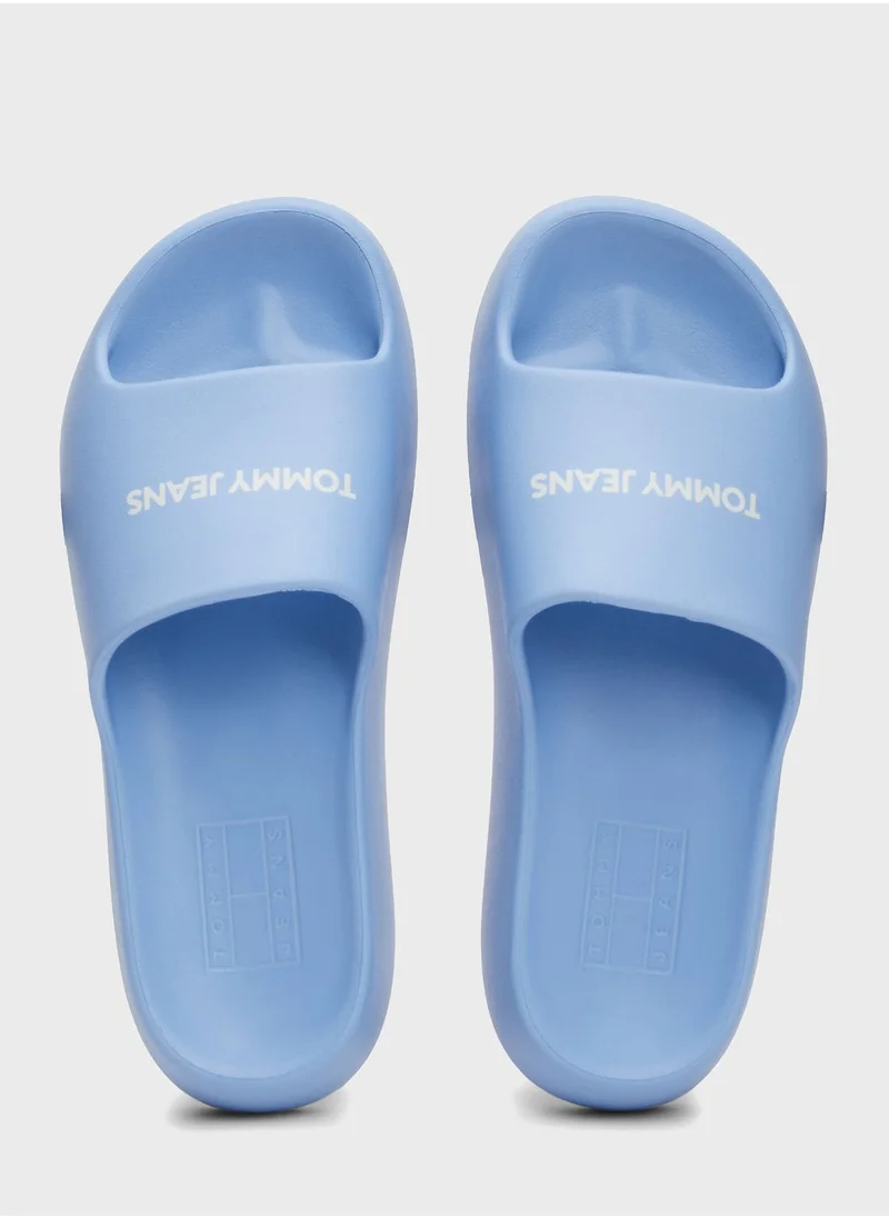 TOMMY JEANS Single Strap Flip Flops