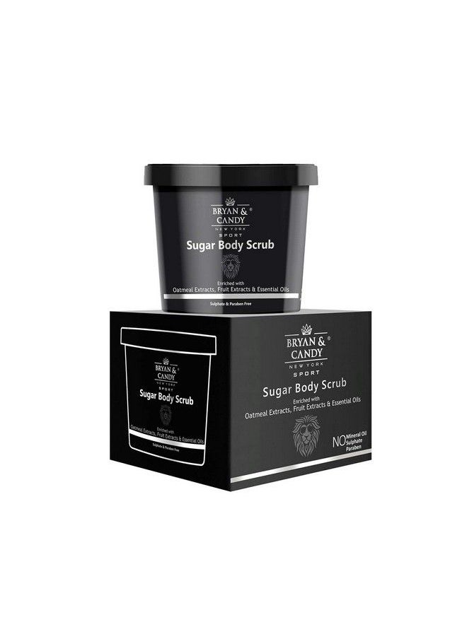BRYAN & CANDY Newyork Lion Series Lemon Thyme & Spearmint Sugar Body Scrub With Argan Oil To Remove Dead Skin Cells For Glowing Skin 100 Gm  - Image 1
