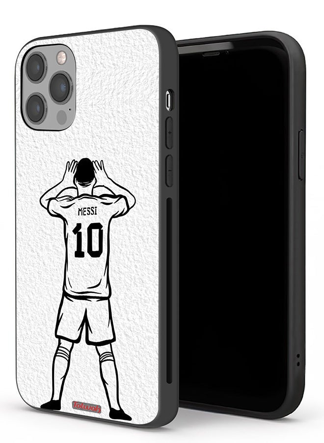Tolwak Apple iPhone 12 Pro Max Protective Case Messi Sketch - Image 1