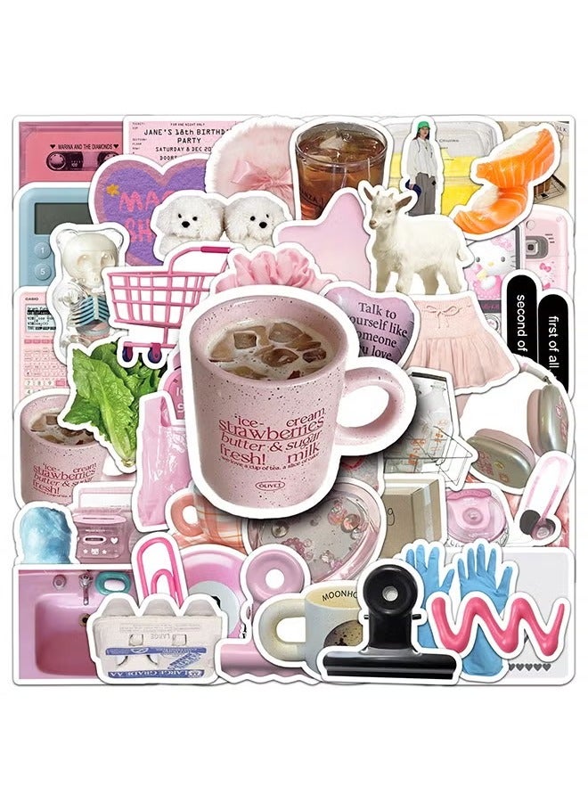 Free Air 100 Minimalist Korean Stickers, Laptop Ledger, Water Cup, Ipad Phone Case Decoration, Waterproof Sticker  - Image 2