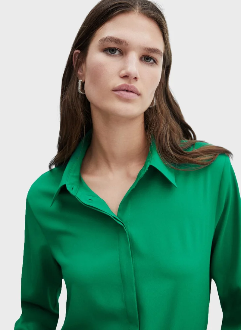 MANGO Button Down Shirt