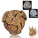 FLUEFOWL Shadow Roulette Dice Spinner for DND Dice Set Dragon Metallic DD Dice with Gift Case for DND Game RPG Role Playing Table Game Gifts Black Gold - Image 2