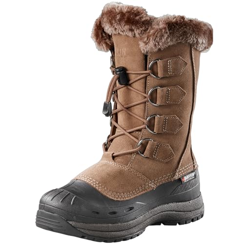Baffin Chloe Women's Winter Boots, Tundra Rated, 14 to -22 degrees Fahrenheit, Tall Height, Taupe, Size 11 - Image 1