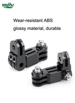 BURAQ Different Direction Short Adapter TELESIN Screw Adapter Adjustment Arm For GoPro Hero12 Black / Hero11/10 /9 /8 /7 /6 /5, Insta360 Ace / Ace Pro, DJI Osmo Action 4 and Other Action Cameras  - Image 4