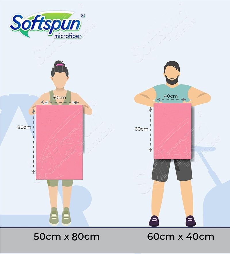 SOFTSPUN Microfiber Cloth for Car - 1200 GSM, 40x60cms, 1Pcs, Grey Twisted Loop Super Absorbent Towel - Edgeless Design with Plush Pile and Lint Free Cloth for Drying and Detailing.…… - Image 5
