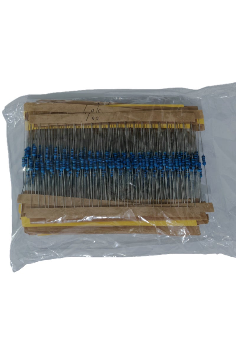 600pcs Resistor Kit 1/4W – Assorted Values 10 Ohm to 1M Ohm, Precision Resistors Set for Electronics Projects & DIY  - Image 2