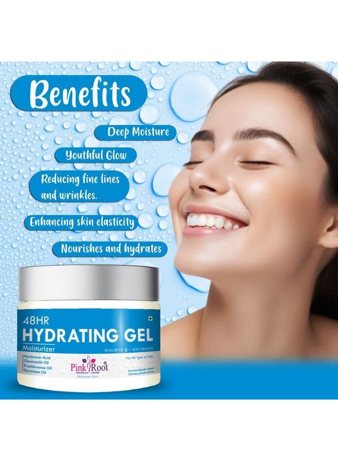 Pink Root Hydrating Gel Help to Improve Skin Elasticity, Firmness, and Suppleness Without Clogging Pores (50ml) - Image 3