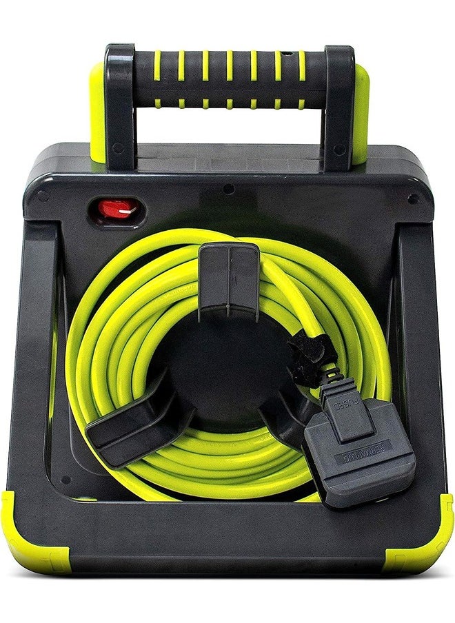 MASTERPLUG ProXT 4 Socket LED Work Light Extension Reel with Stand 5M Cable Grey  - Image 4